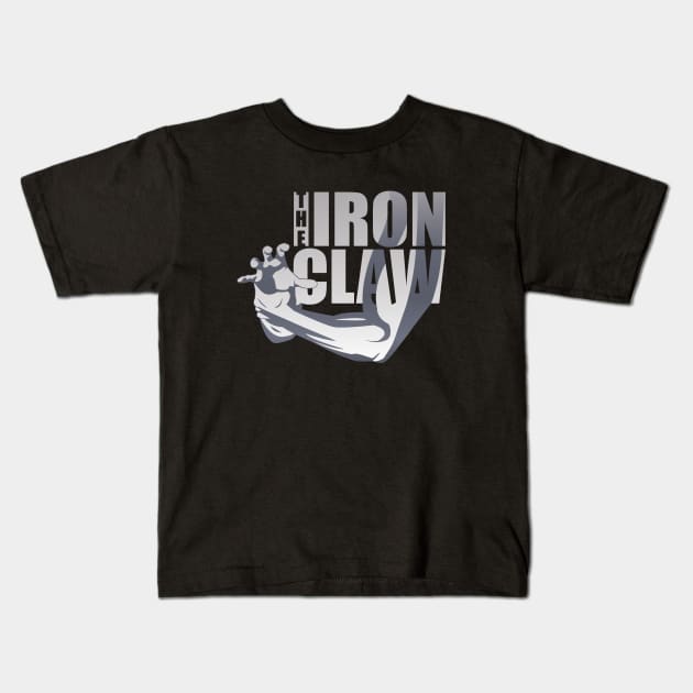 Iron Claw Tribute Kids T-Shirt by Gimmickbydesign